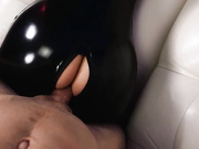 业余爱好者拉开紧身衣的拉链刚好可以操大鸡巴