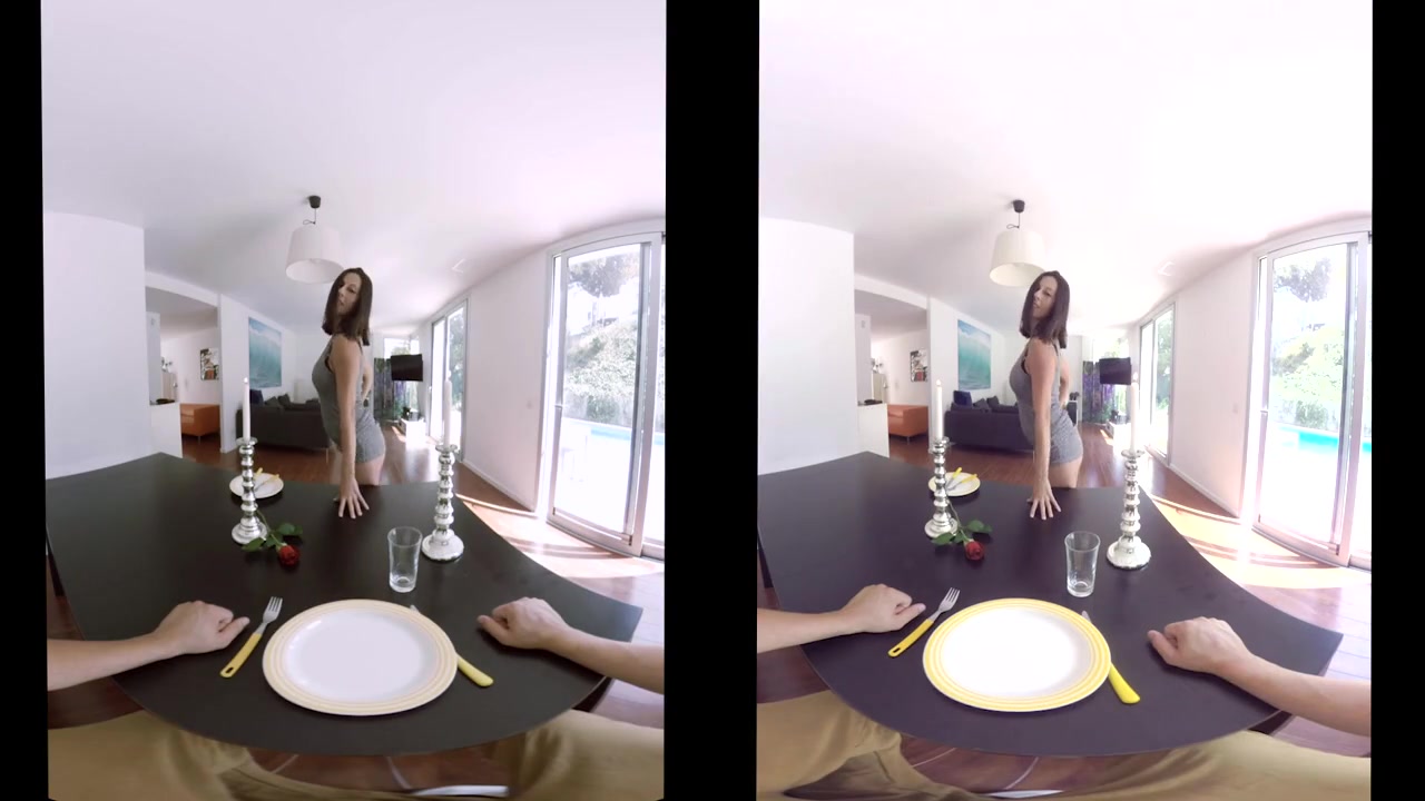 Mother Noemi suck and fuck lucky son in VR porn