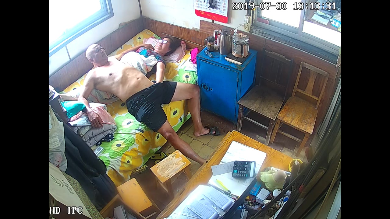 最新流出公司攝像頭破解拍攝到的門衛值班室老大爺和大娘人老心不老 超有激情各種體位啪啪 720P高清