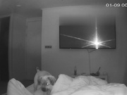 黑客破解家庭网络摄像头偷拍❤️大奶美女和男友激情啪啪  小狗在后面拆家咬被子