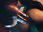 最新3D同人游戏改编《死或生霞和绫音公主的奴隶地狱》两女神与魔界恶魔群体盛宴 全程CV语音 高清1080P版