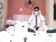 国产TS系列洋洋约炮正装男 性感黑丝开档被操到直流水狂喷精